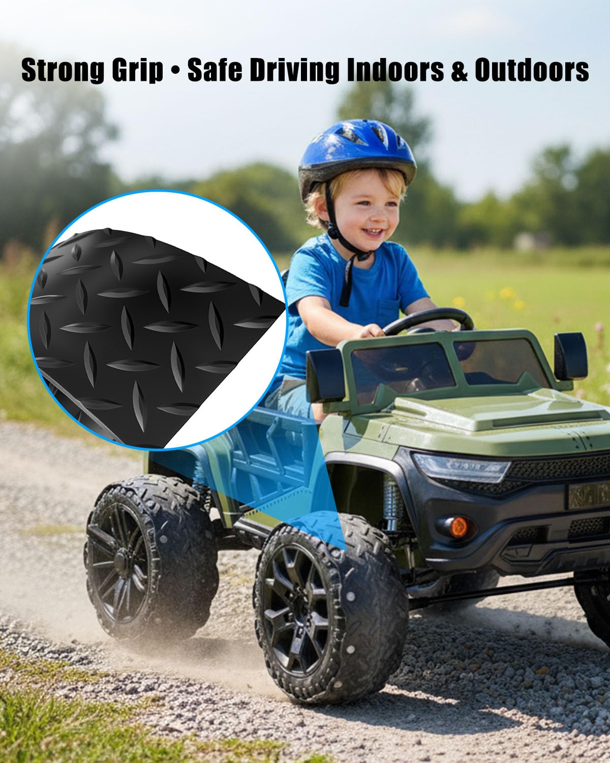 UTKFHT wear-resistant rubber extends life of kids' ride-on wheels