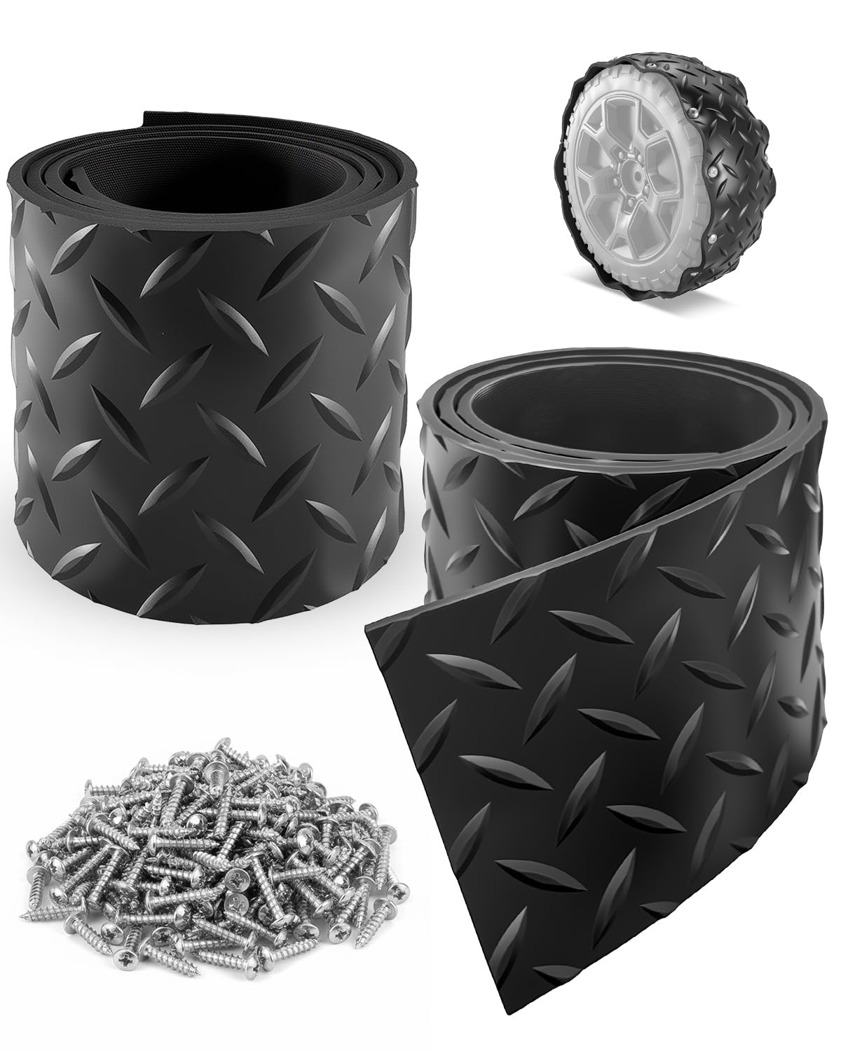 UTKFHT rubber tire upgrade on ride-on wheel improves indoor grip