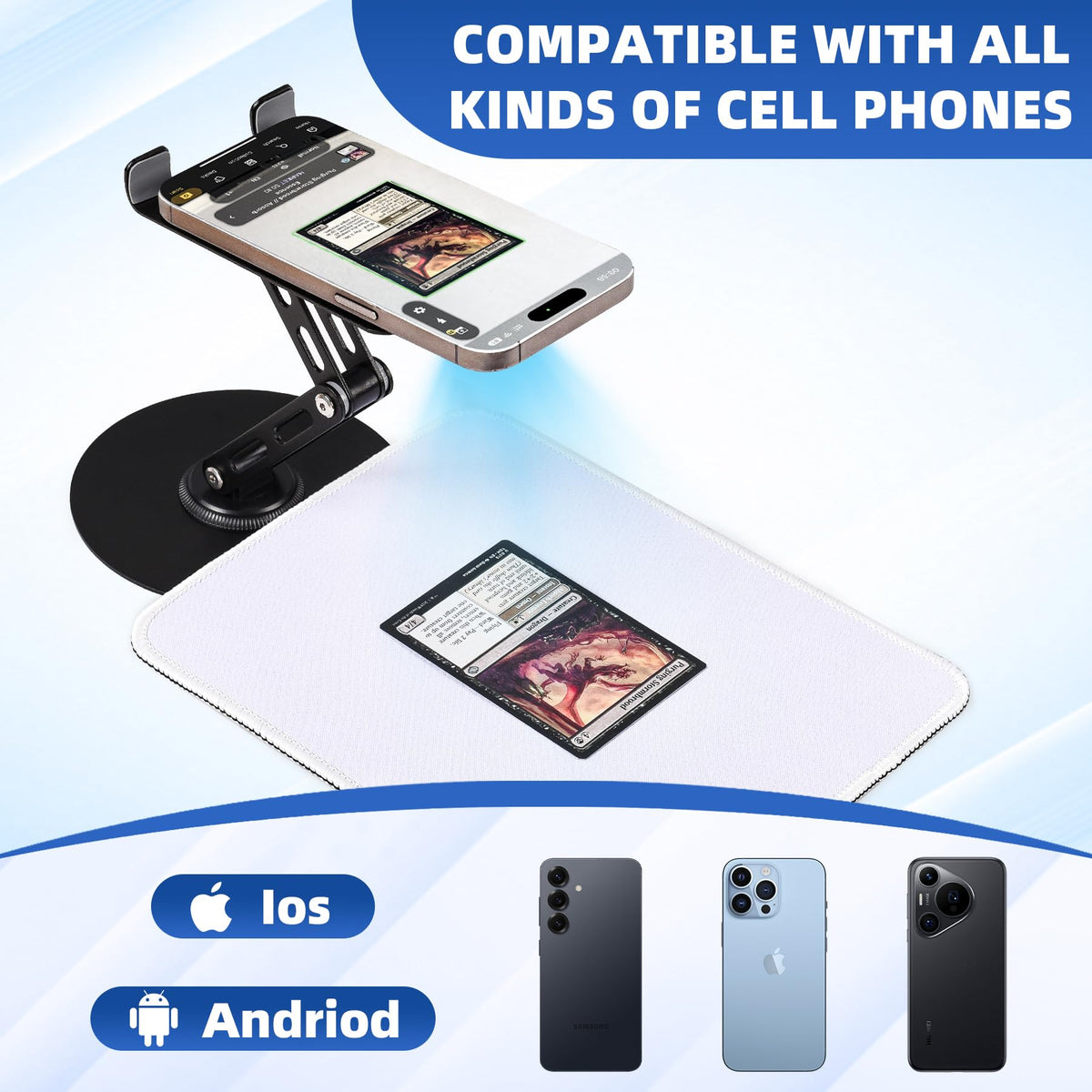 Utllsitm scanning pad supports steady card placement during scans.