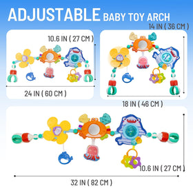 UTOPLIKEY car seat toy whistle octopus offers gentle sound on the go