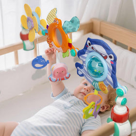 UTOPLIKEY stroller-clip attachment secures arches on 0.7–1.6 inch bars