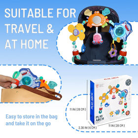 UTOPLIKEY travel friendly arch toy keeps baby entertained away from home