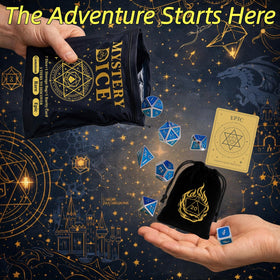UURM storage bag in black velvet keeps dice secure and portable.