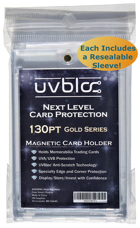 UVBLOC 130pt holder for thick patch cards in action.