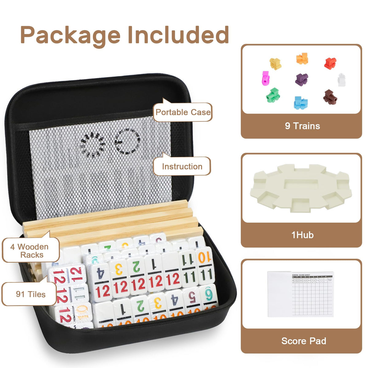 uvcany dominoes travel case for easy transport and storage