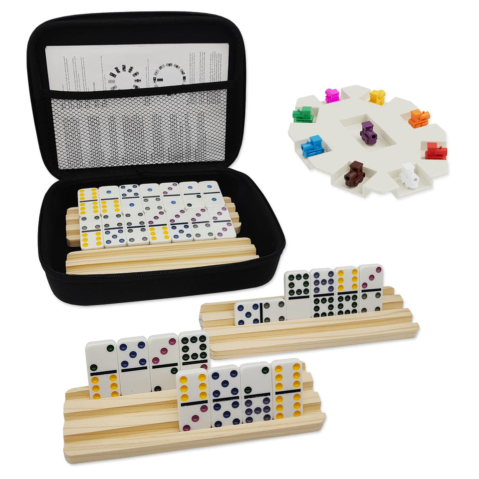 uvcany Double Nine Dominoes tiles set for engaging family play.