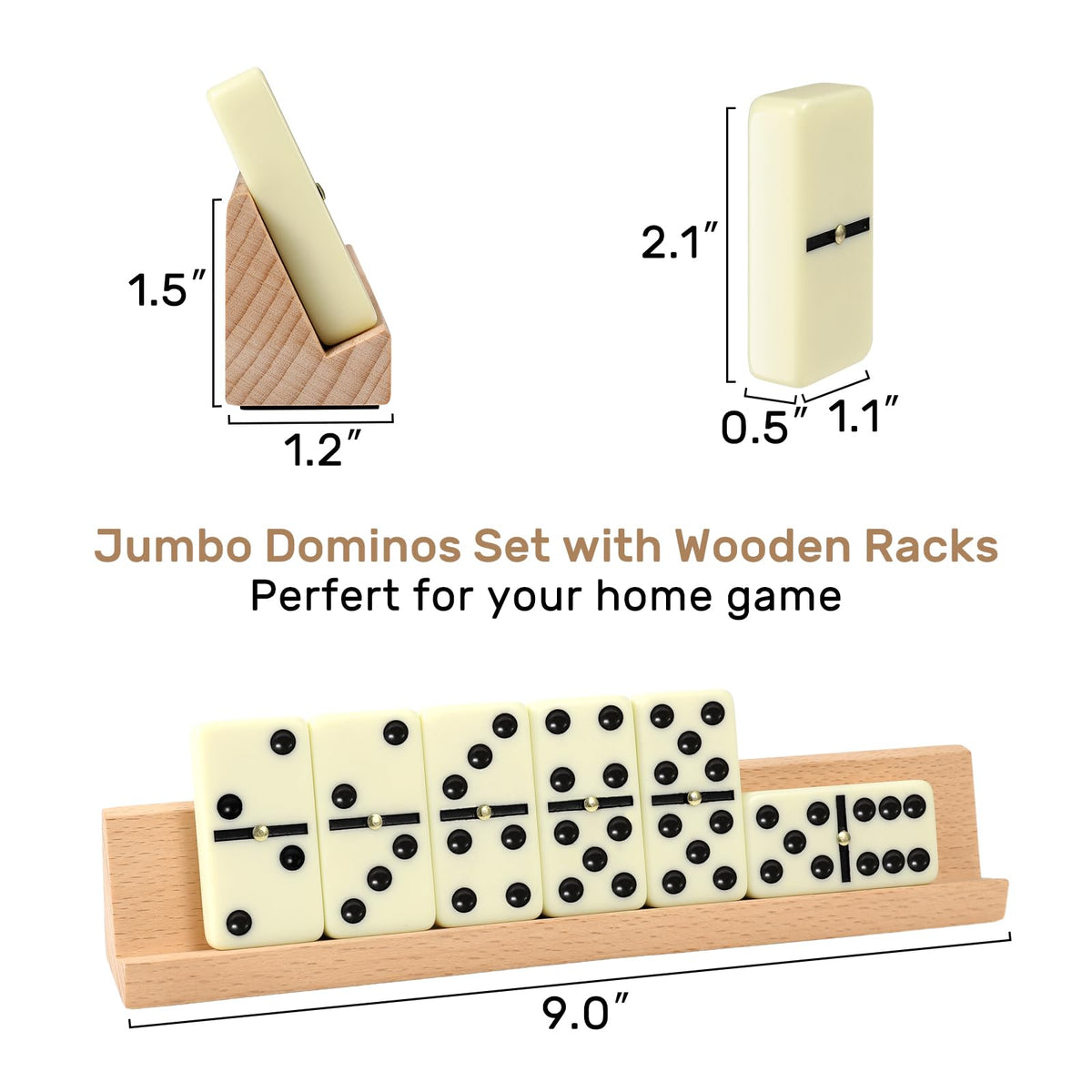 uvcany jumbo tile size: bigger tiles improve visibility and grip for players.