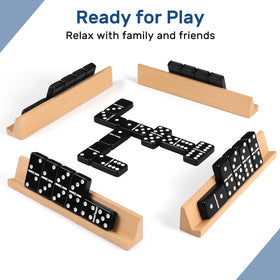 uvcany dominoes case with zipper for easy transport and secure storage.