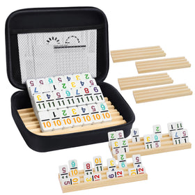 UVCANY Mexican Train Dominoes Case keeps all pieces organized for travel