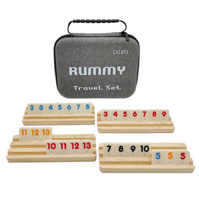uvcany mini travel rummy tiles for on-the-go play