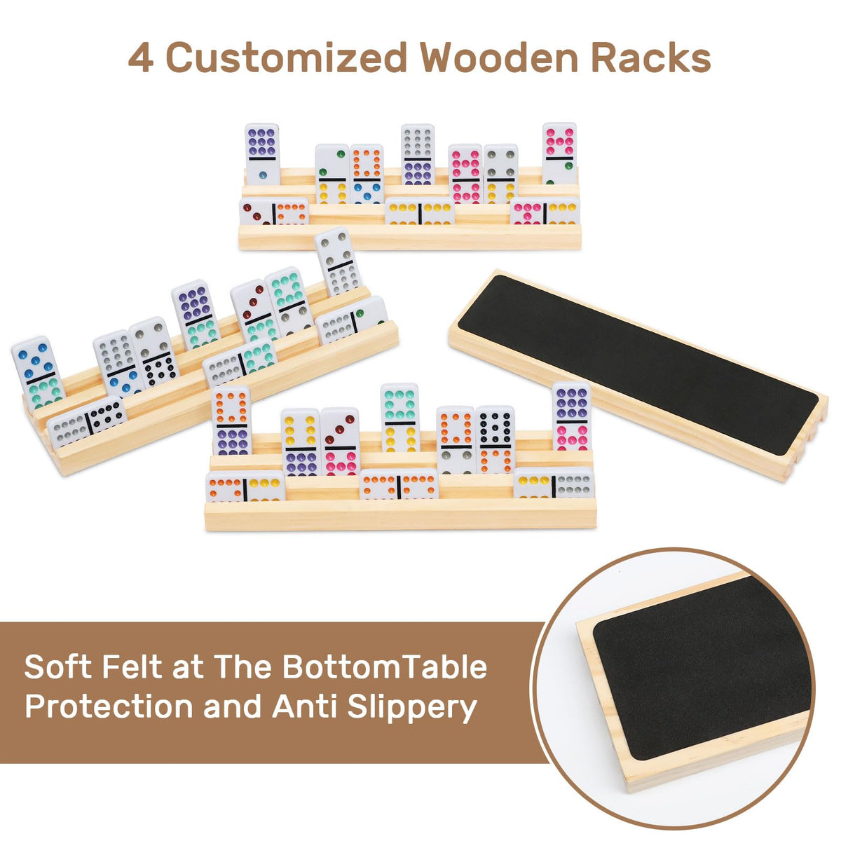 uvcany portable dominoes case for travel and storage