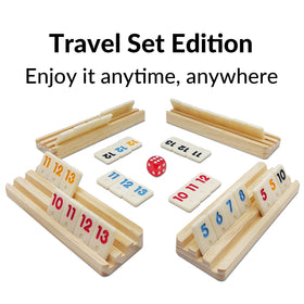uvcany four wooden racks with slots for organized play