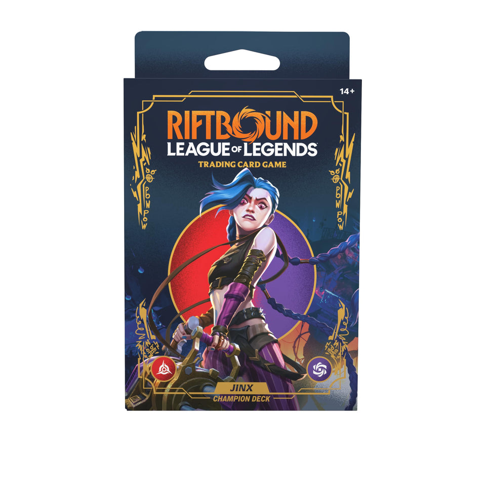 UVS Games Riftbound Origins Jinx champion deck ready for fast-paced matches.