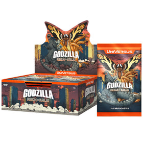 UVS Games UniVersus Godzilla Reign kaiju lineup image highlights diverse roster for decks.