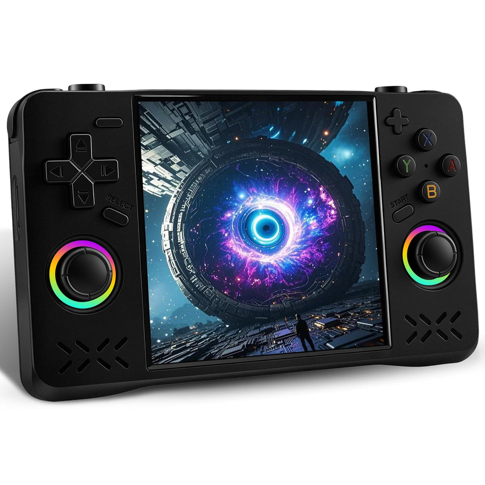 UYTGXEN XF40H front view highlights a compact handheld for on-the-go retro gaming.