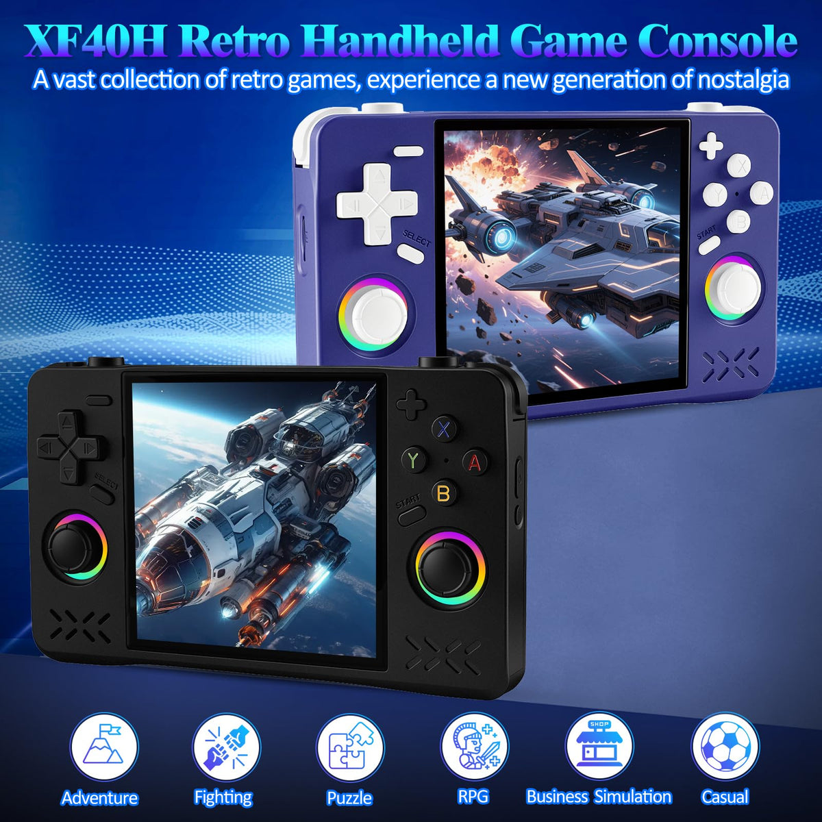 UYTGXEN XF40H joysticks and buttons demonstrate ergonomic control for comfortable sessions.