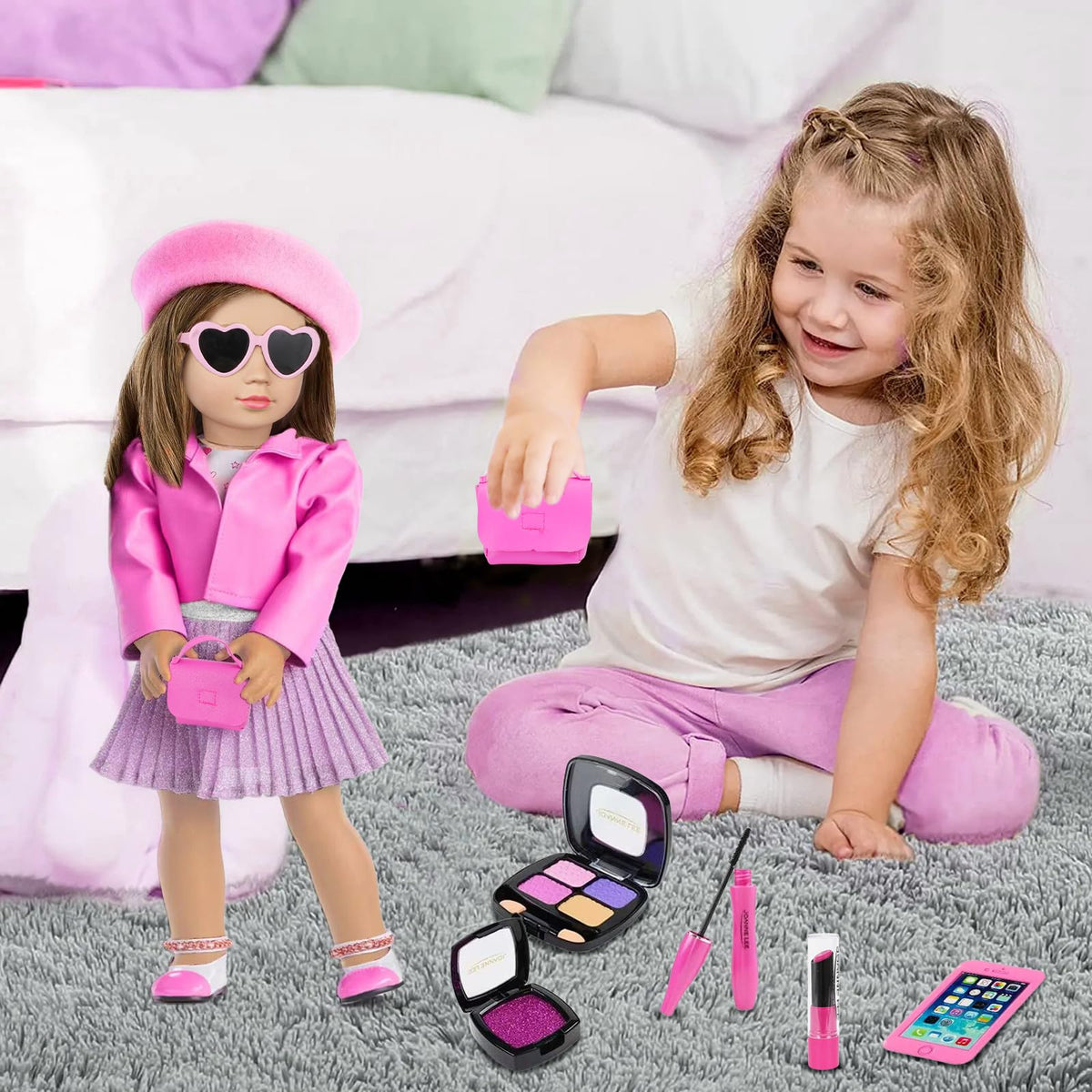 UZIDBTO safe eco-friendly makeup set for pretend play.