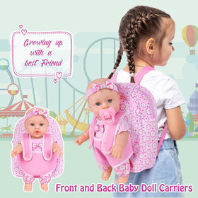 Included clothes set enhances dress-up and caring role-play