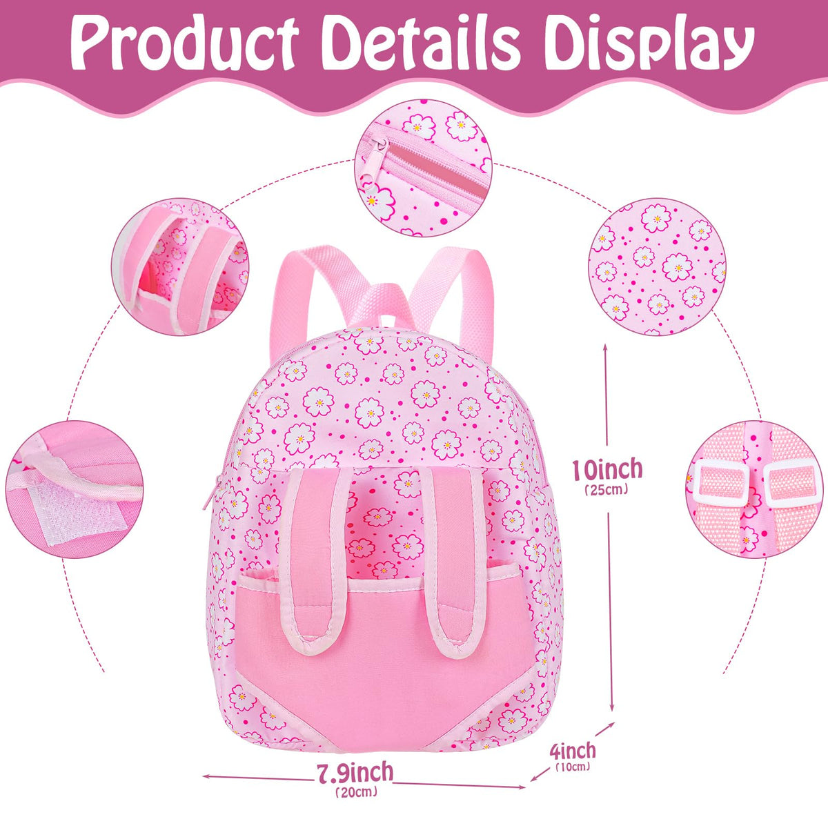 Doll feeding bottle supports realistic feeding scenarios