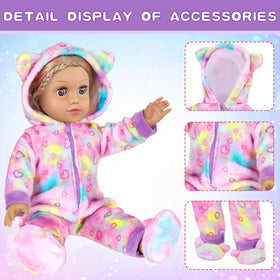 UZIDBTO doll-shoes-set completes outfits for 18-inch dolls.