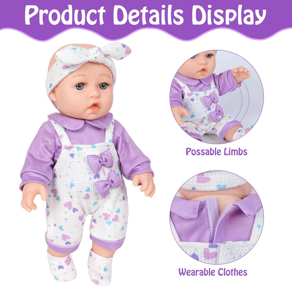 UZIDBTO pacifier and bottle set for nurturing play