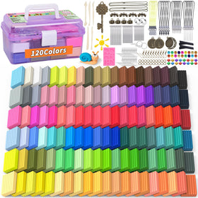 UZLU 285-pcs polymer clays color palette for endless creativity.