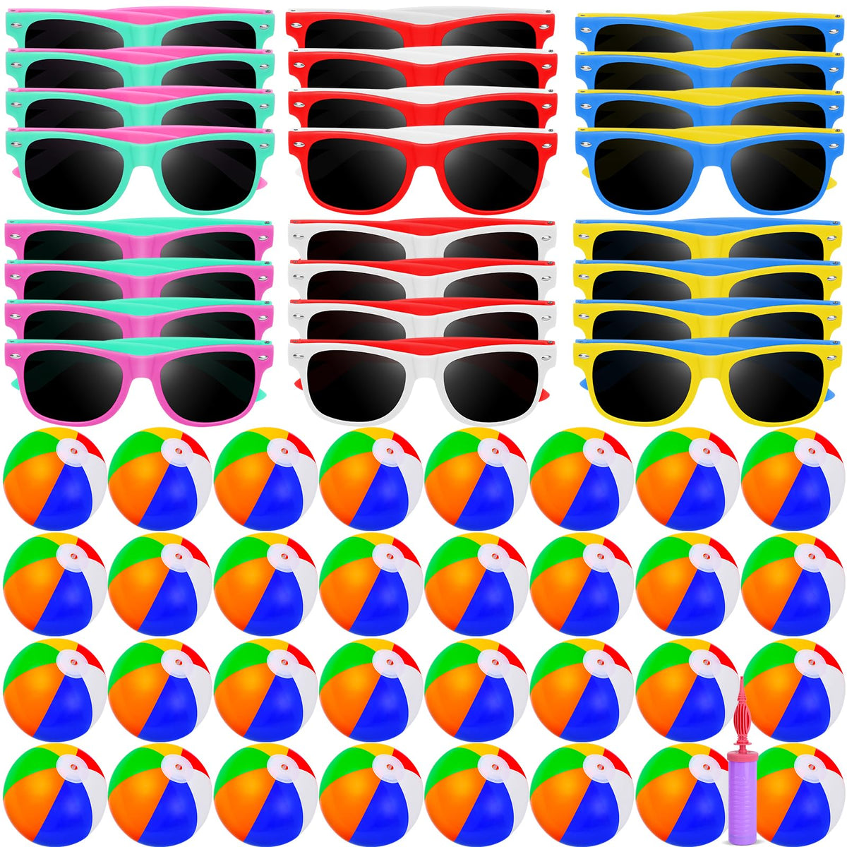 UZLU colorful beach party setup, ideal for outdoor games and laughter.