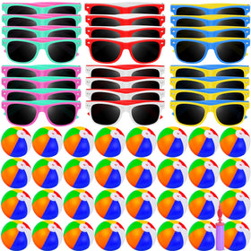 UZLU colorful beach party setup, ideal for outdoor games and laughter.