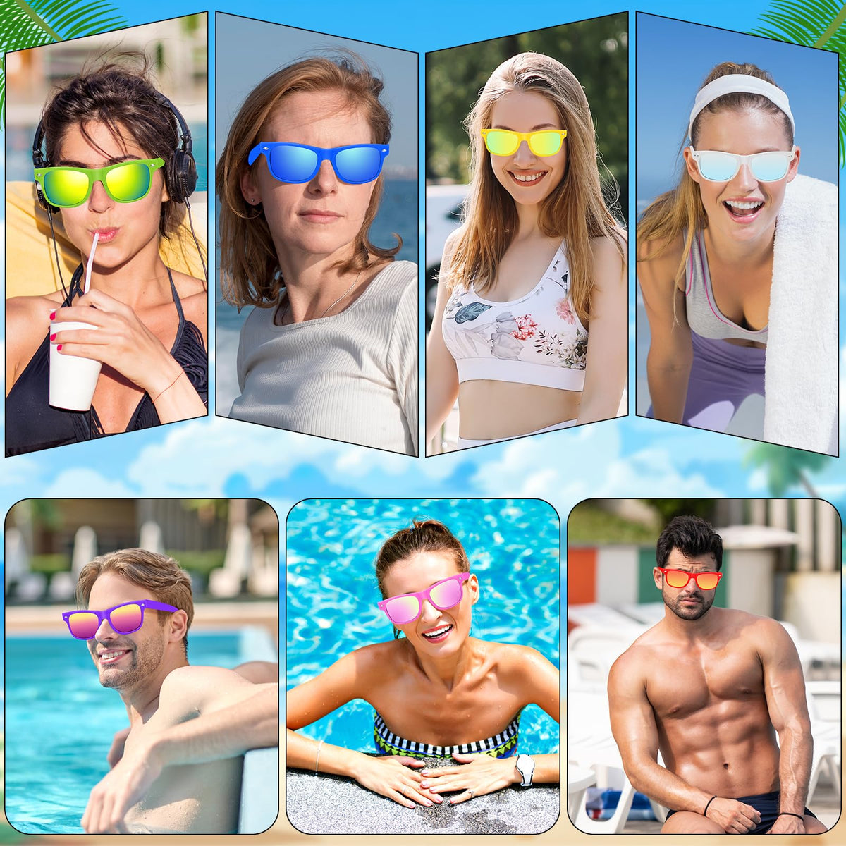 UZLU colorful frames in multiple colors for versatile outfits.