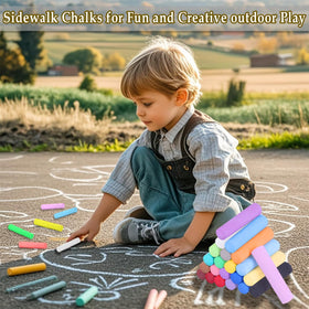 UZLU easy-grip chalk for kids, great for learning and play.