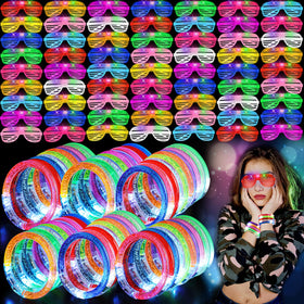 UZLU glow glasses LED in neon colors for dynamic party ambiance