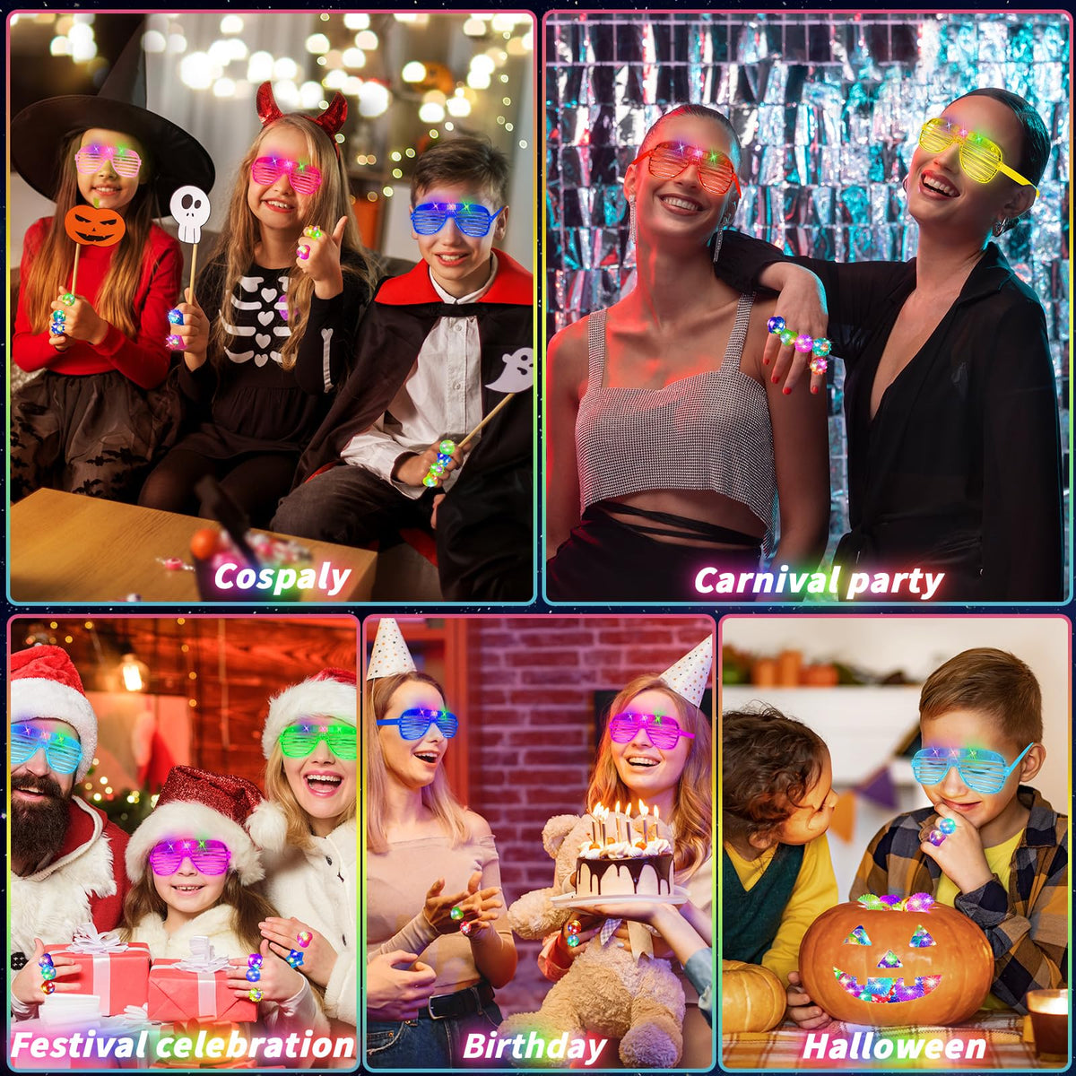 UZLU glow party décor helps create dynamic lighting for birthdays and weddings.