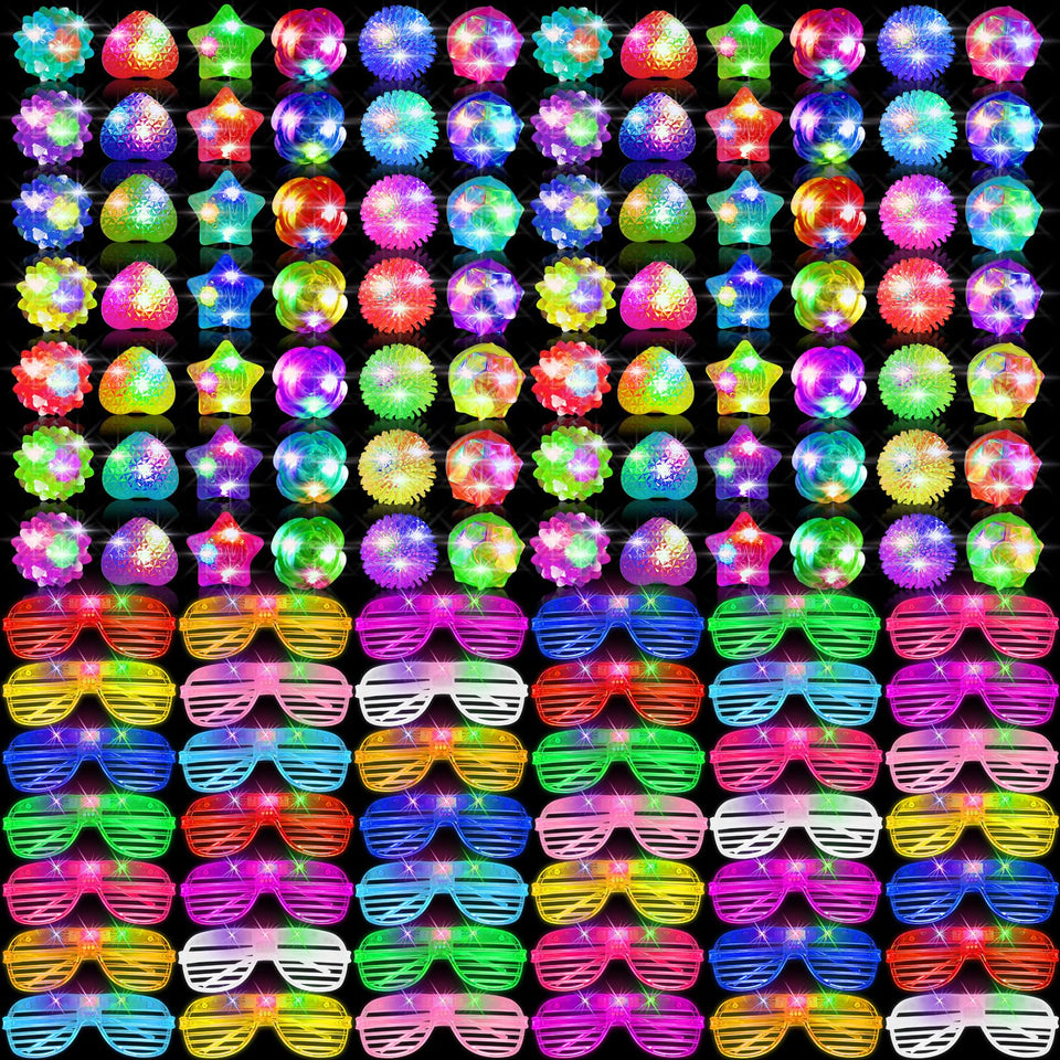 UZLU light-up glasses in bright colors for lively parties.