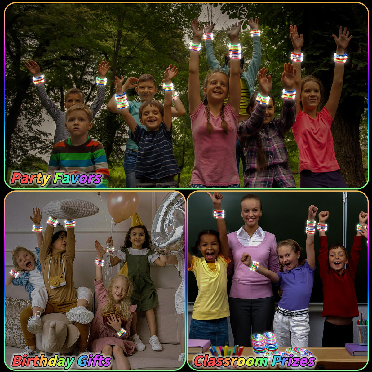 UZLU suitable for birthdays, concerts, weddings, and festivals as easy party favors.