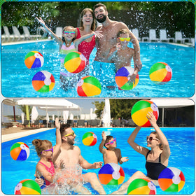 UZLU premium PVC beach ball with durable seams