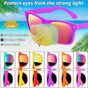 UZLU rainbow beach balls bulk in vibrant colors for party games
