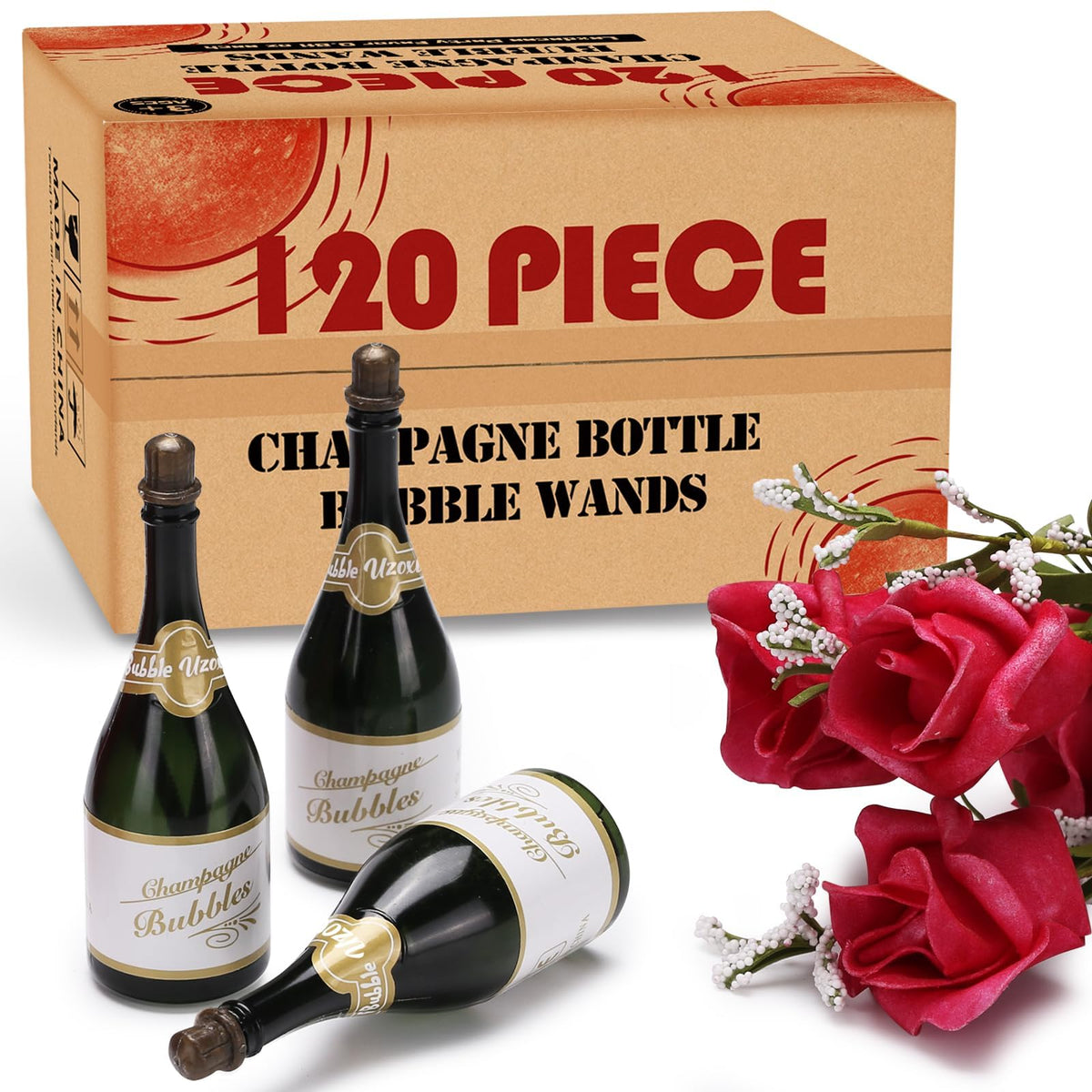 Uzoxlsn mini champagne bubble bottles for wedding send offs