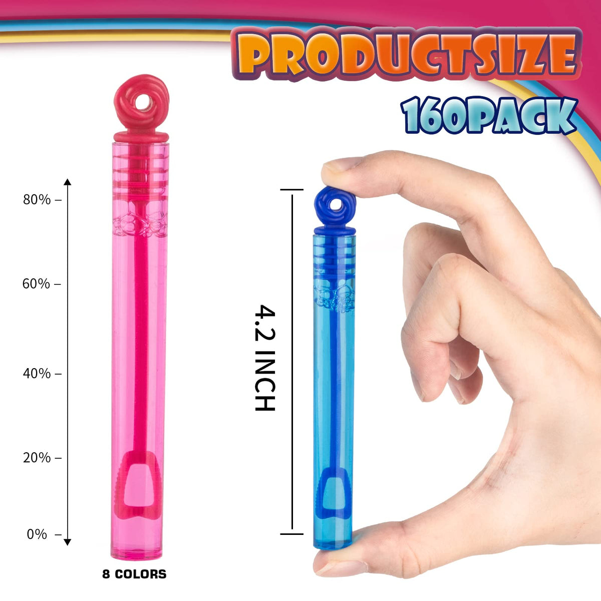 Neon color bubble wands by Uzoxlsn for party fun