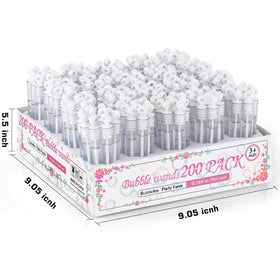 Uzoxlsn bubble wands measure 4.2 inches and are easy to hold
