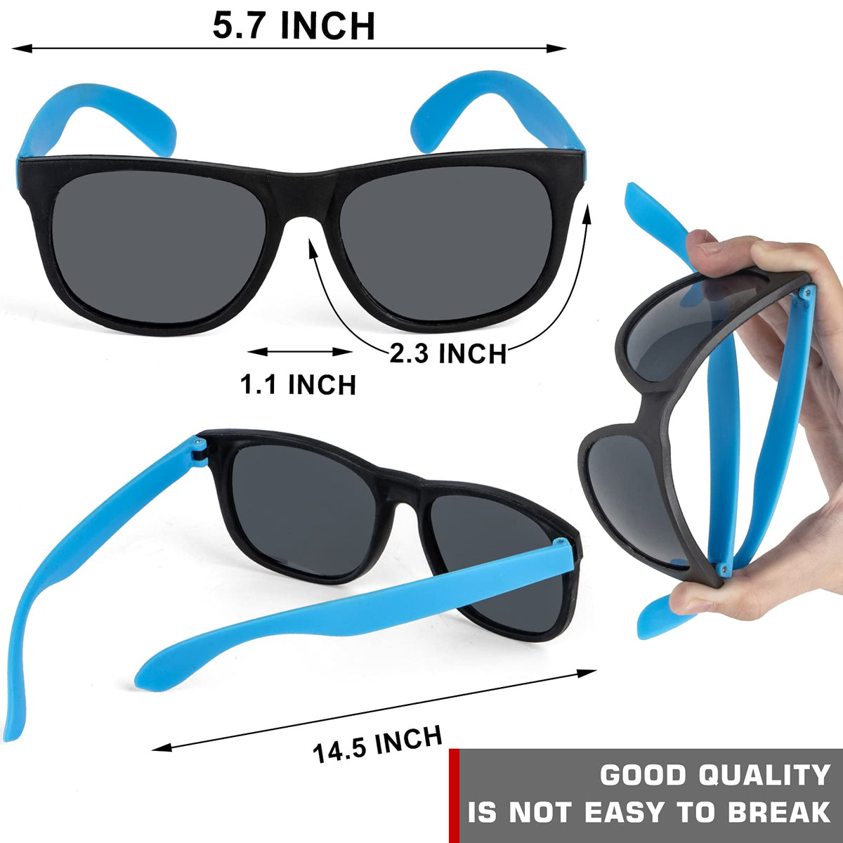 Uzoxlsn lightweight sunglasses designed for comfortable all-day wear.