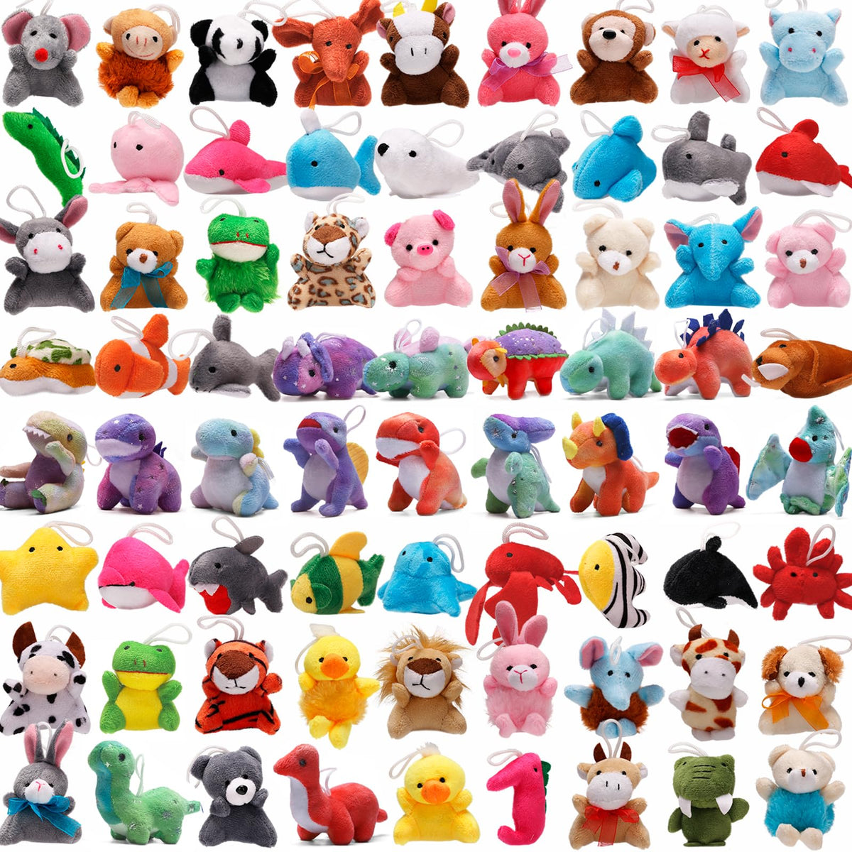 Uzoxlsn mini plush top chain – easy to carry as a keychain or bag charm.