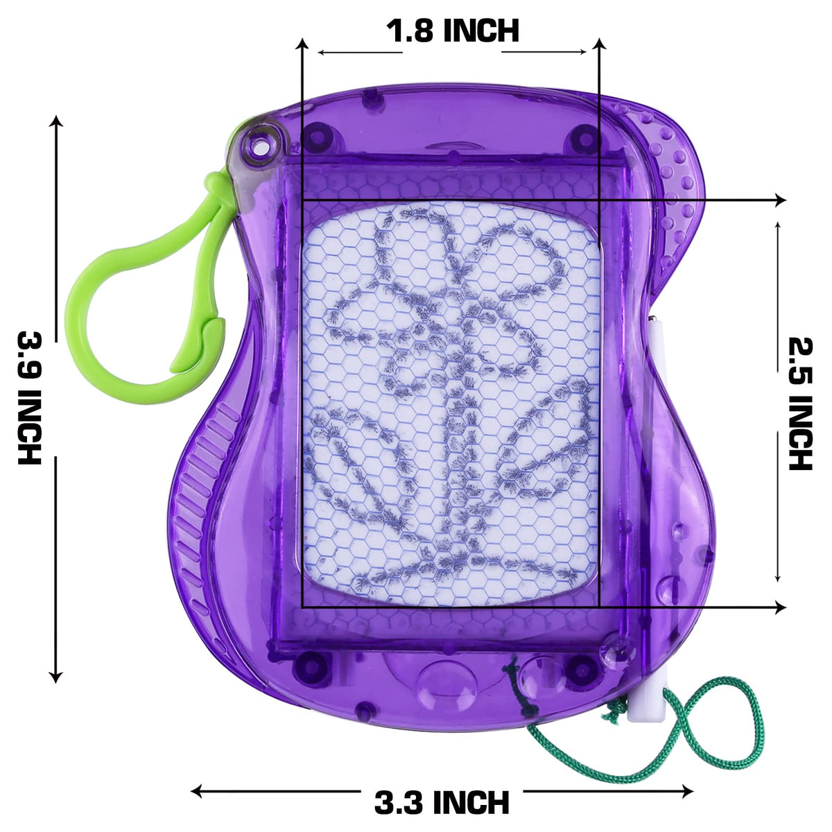 Non-toxic ABS material provides a safe drawing surface for toddlers.