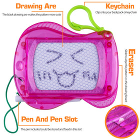 Portable art activity toy ideal for car trips and on-the-go creativity.