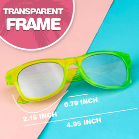 Uzoxlsn shatterproof colored lenses withstand kids' playful adventures.