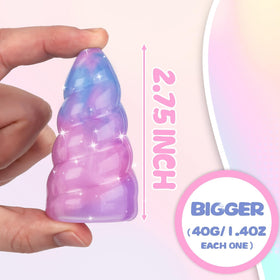 Uzoxlsn slime set in pink purple blue colors for creative sensory play