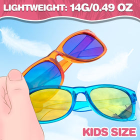 Uzoxlsn UV400 protection sunglasses with polarized lenses for clear outdoor play.