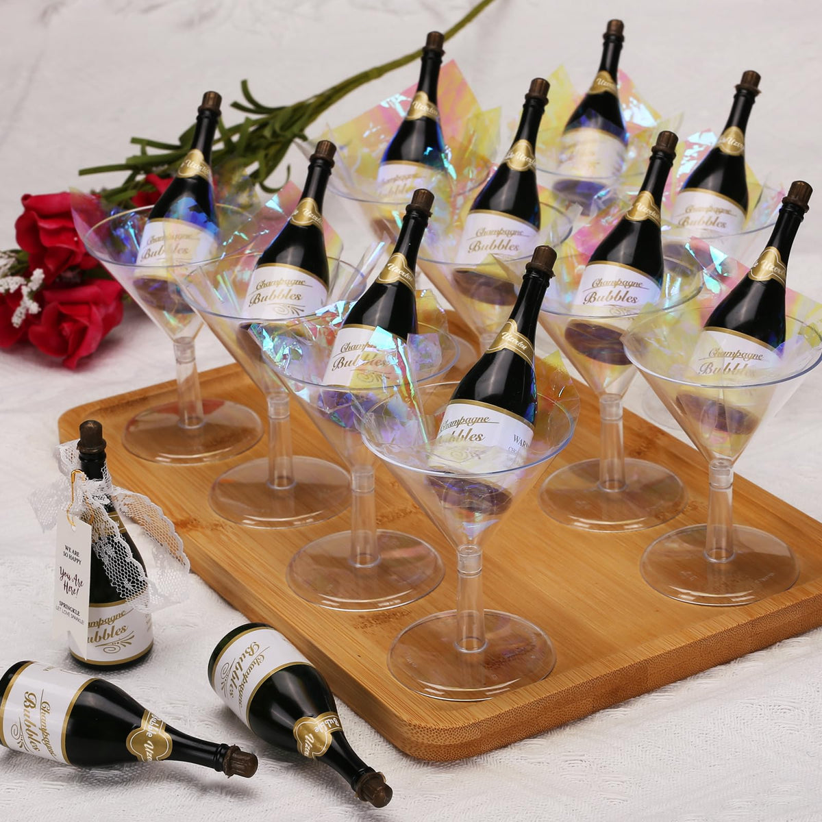 Uzoxlsn wedding sparkler bubble wands add festive flair