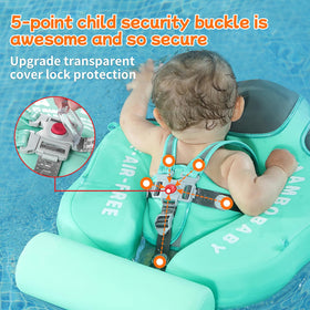 V Convey Mambobaby five-point security lock provides secure fit.