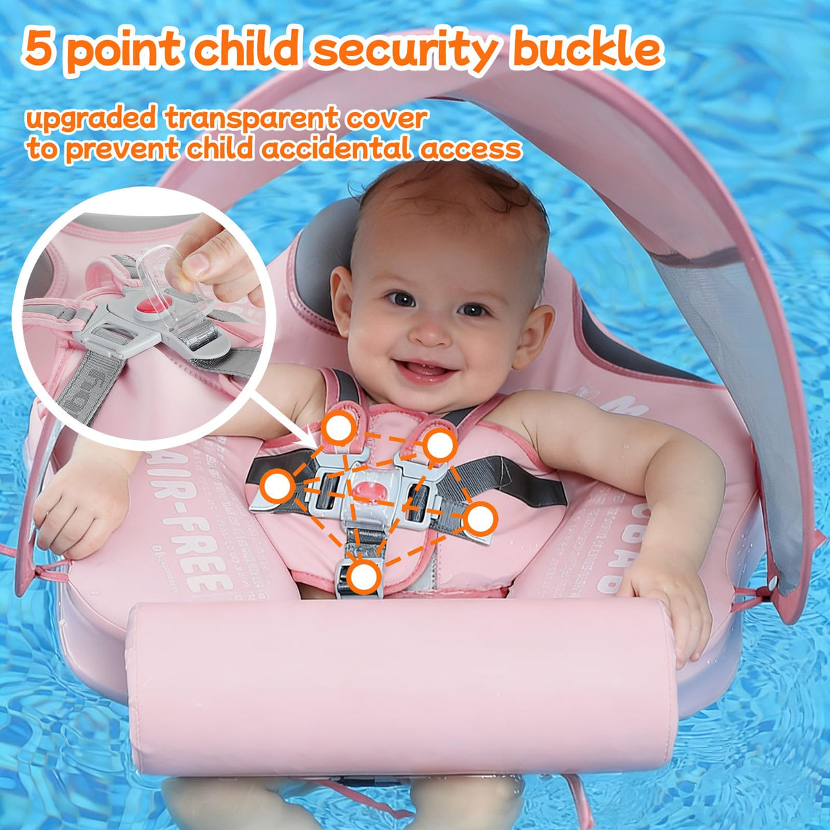 Pearl foam core inside Mambobaby float for quick setup
