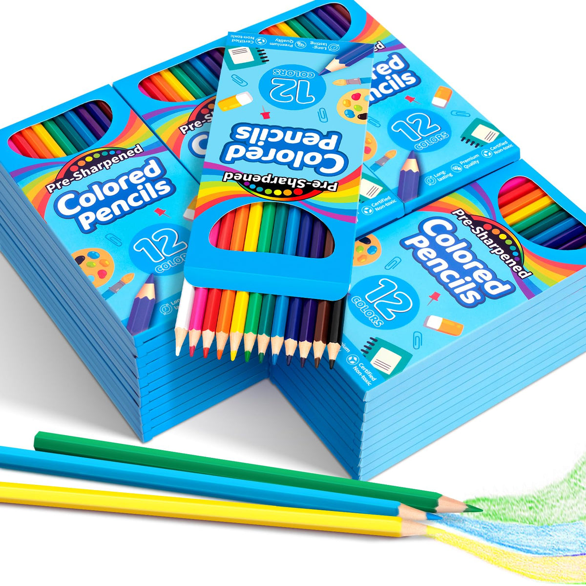 V-Opitos 288-count pencils bulk pack ready for classroom use